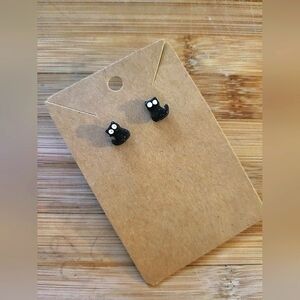 COPY - Halloween inspired Black cat earrings